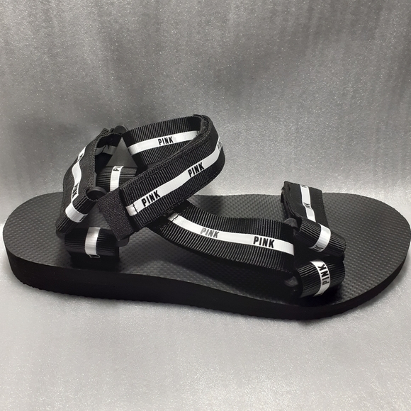 PINK by Victoria's Secret Barefoot Earthwalking Velcro Comfort sandal 6-6.5us - Picture 5 of 12